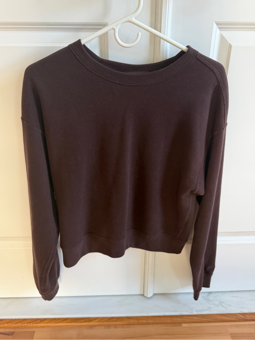Abercrombie & Fitch Women's Crewneck Sweater in Deep Brown